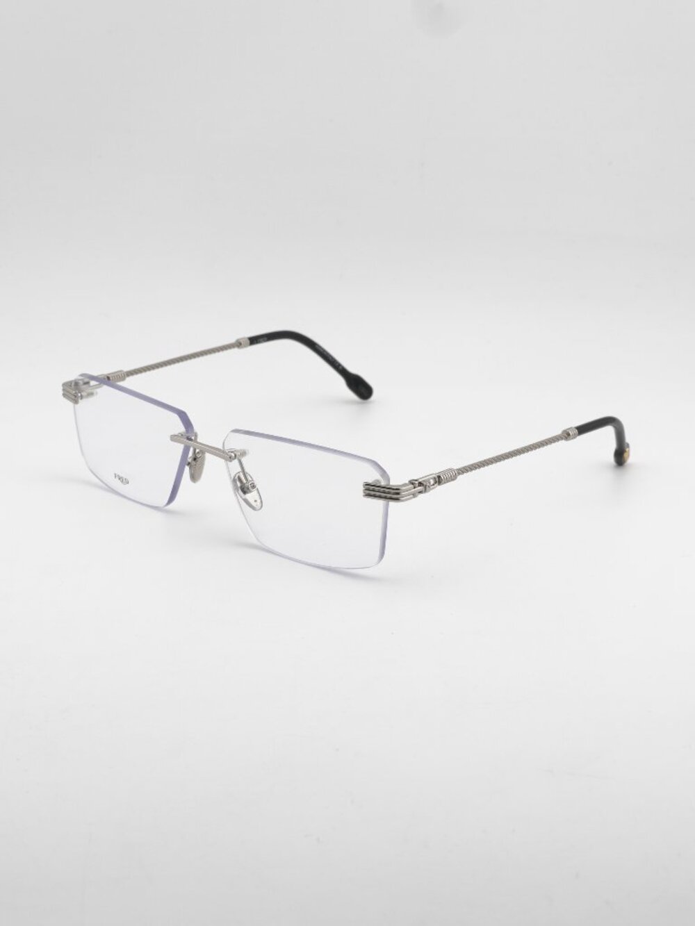 Fred FG50032F 016 Rimless Eyeglasses Palladium 58mm Rectangle Frame
